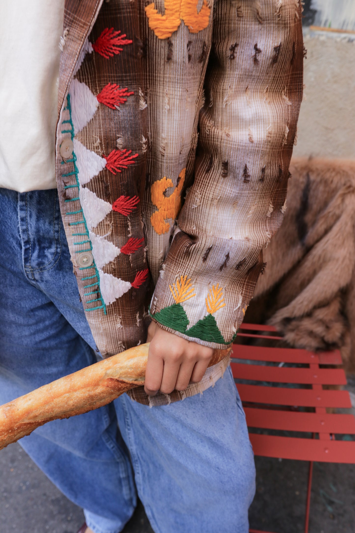 Blazer brodée Cinnamon