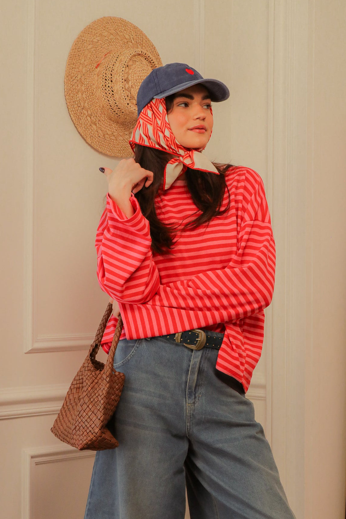 T-shirt Sunstripe Rouge