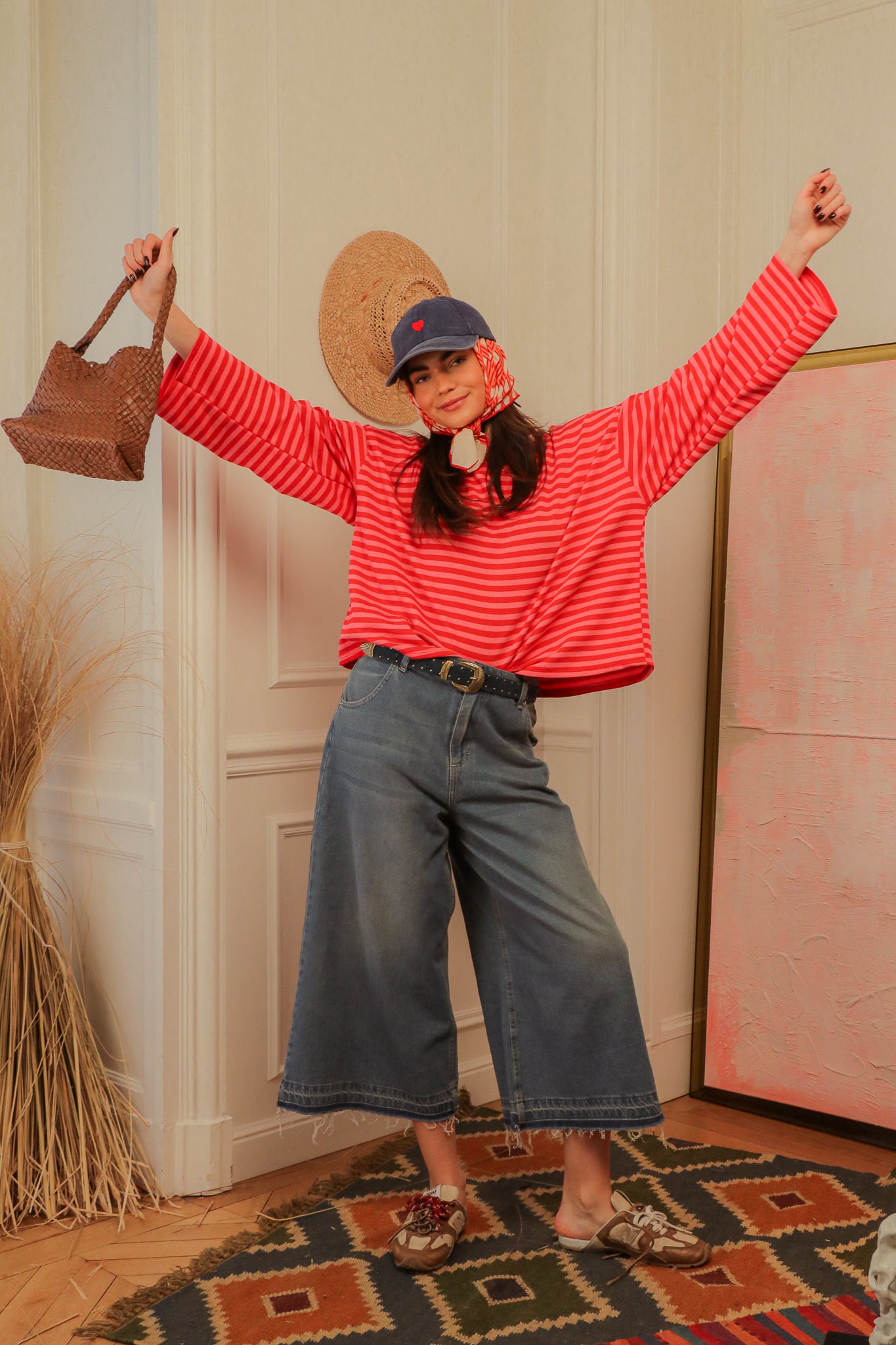 T-shirt Sunstripe Rouge