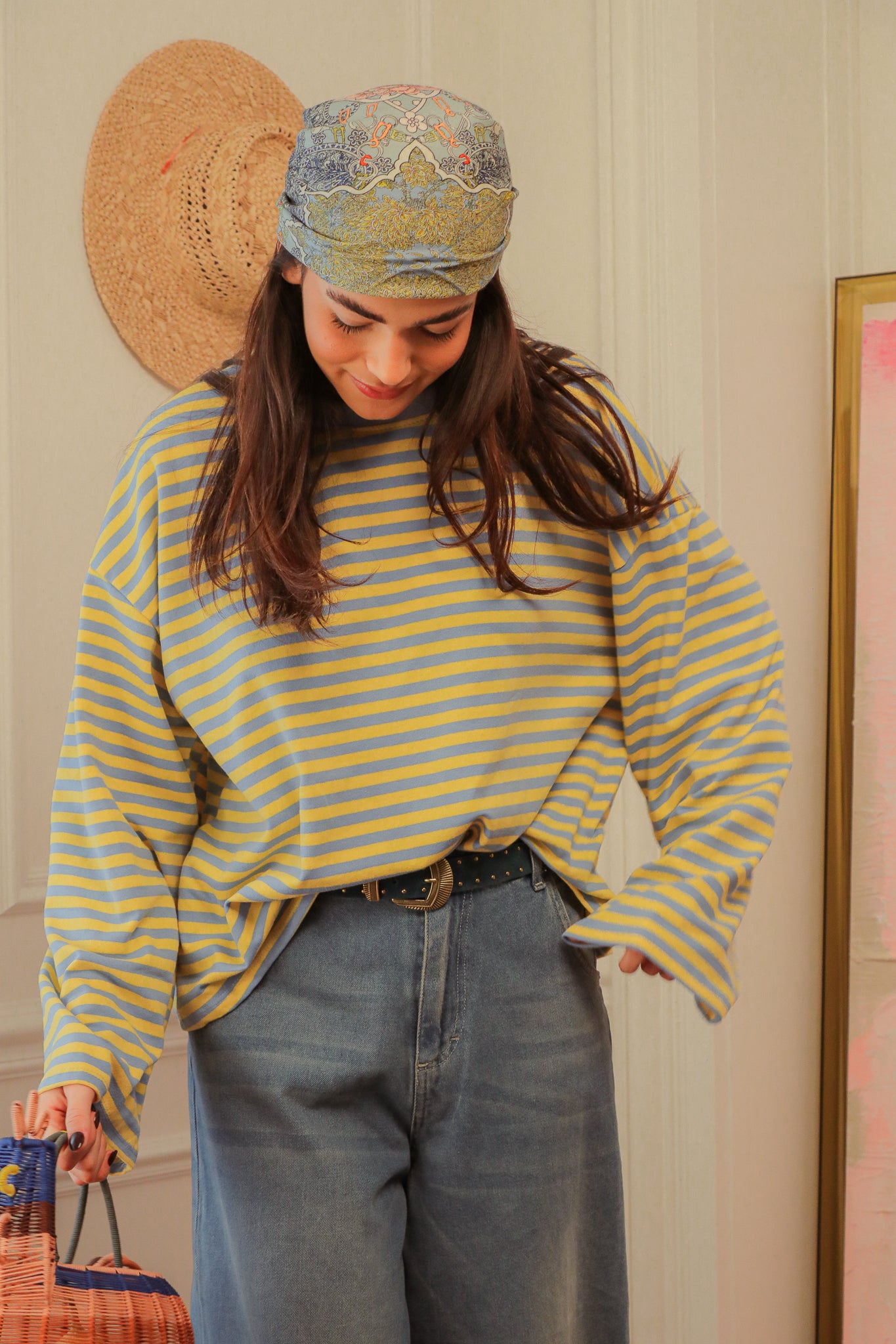 T-shirt Sunstripe Lemon
