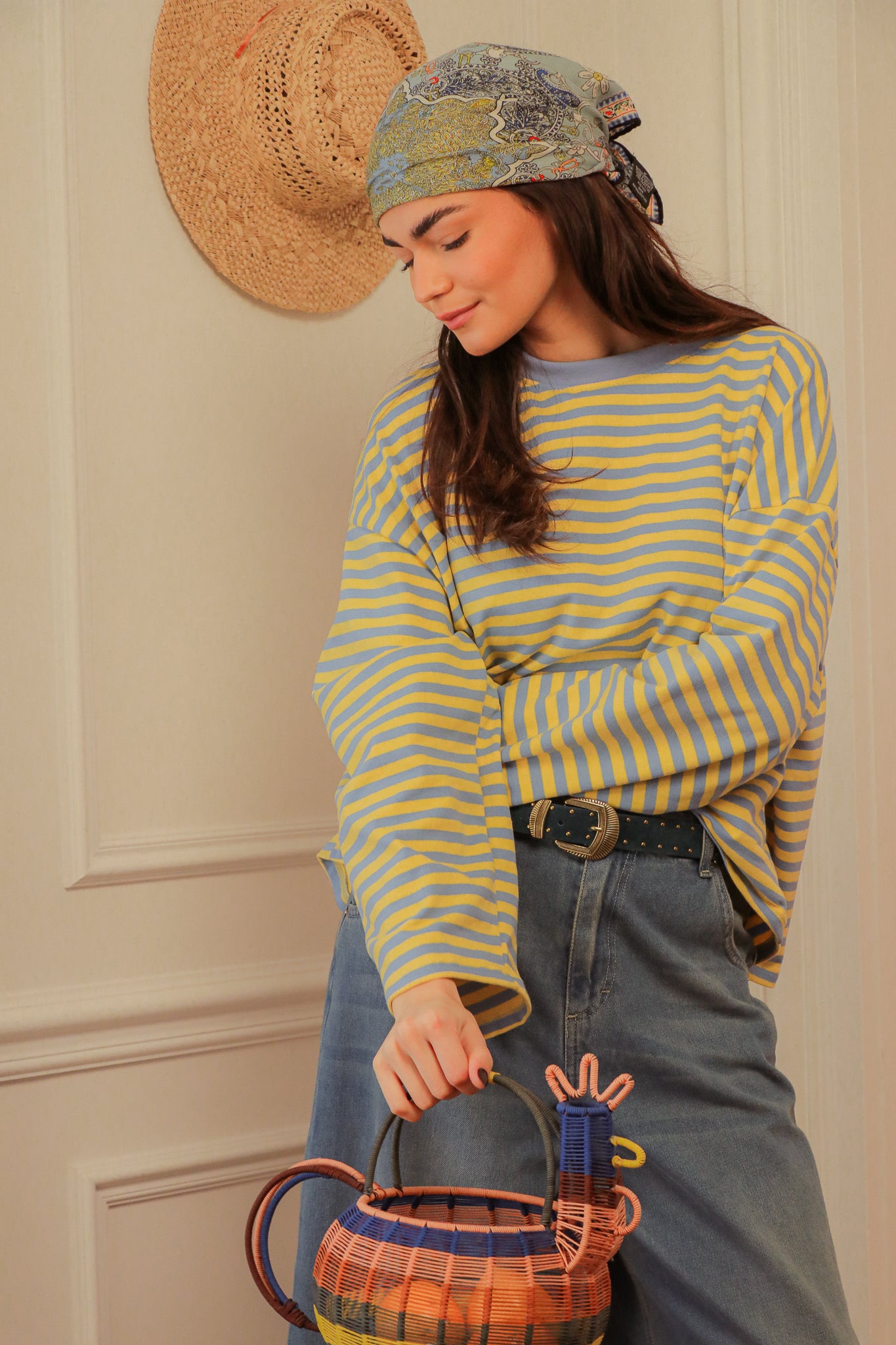 T-shirt Sunstripe Lemon