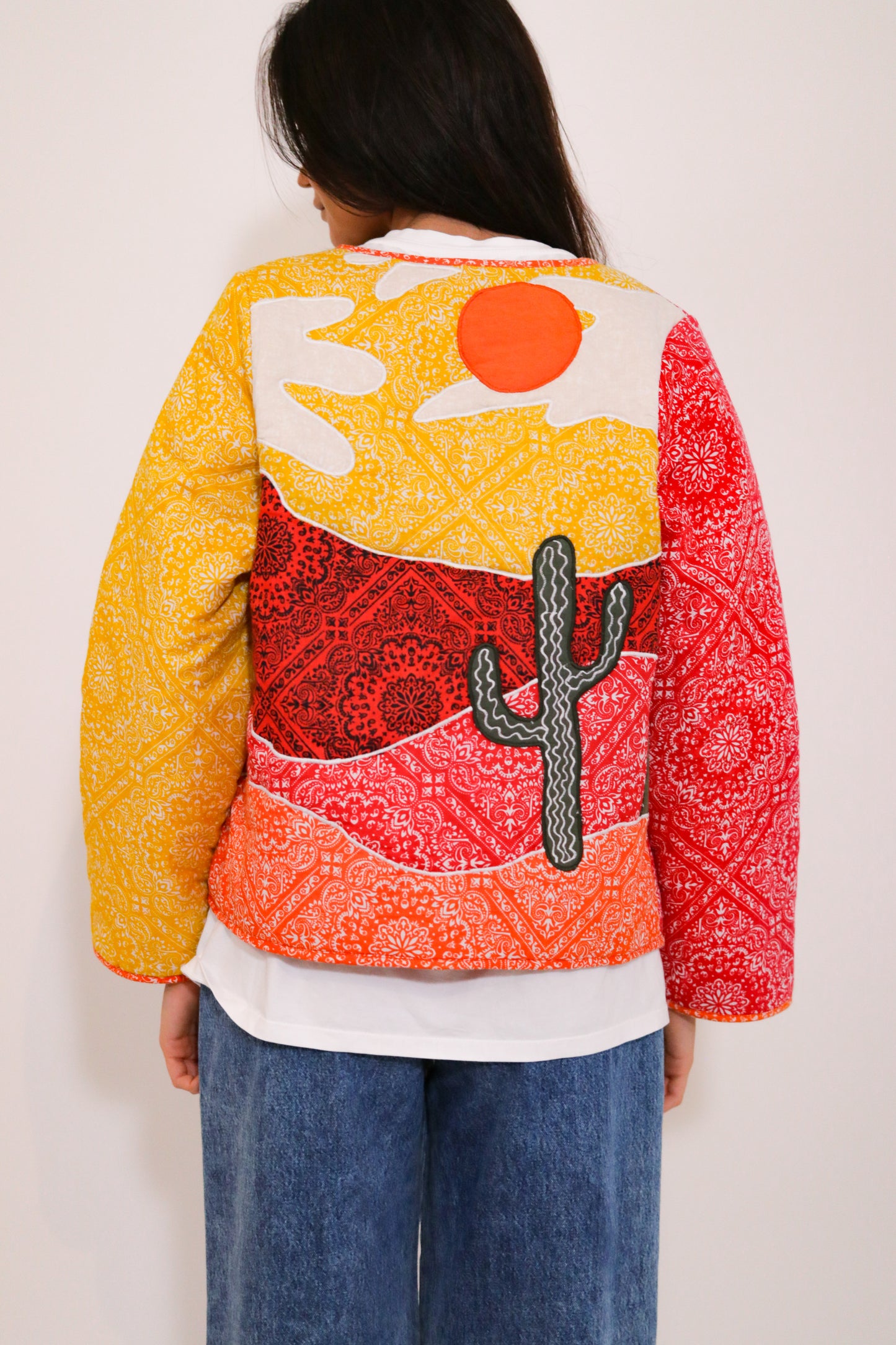 Veste patchwork Lama