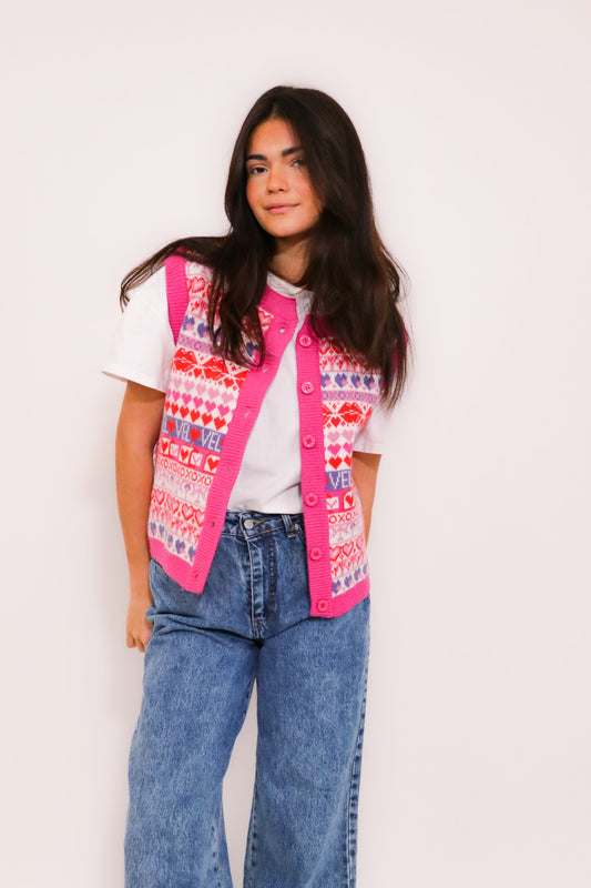 Gilet Saint-Valentin boutonné