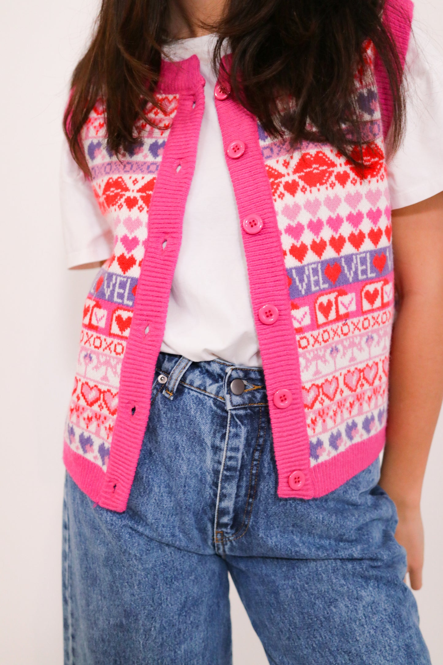Gilet Saint-Valentin boutonné