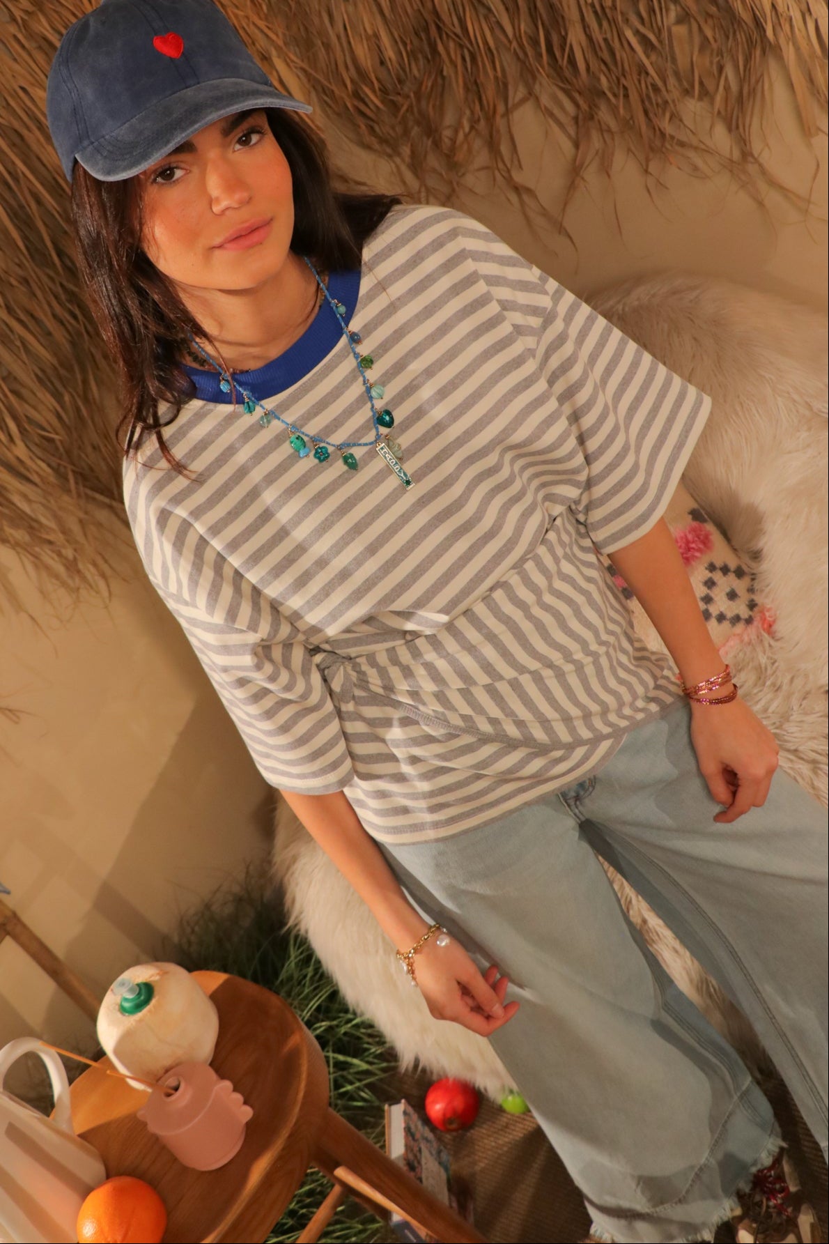 T-shirt Gris Lumière