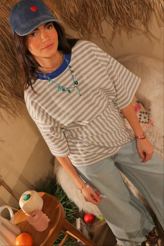 T-shirt Gris Lumière