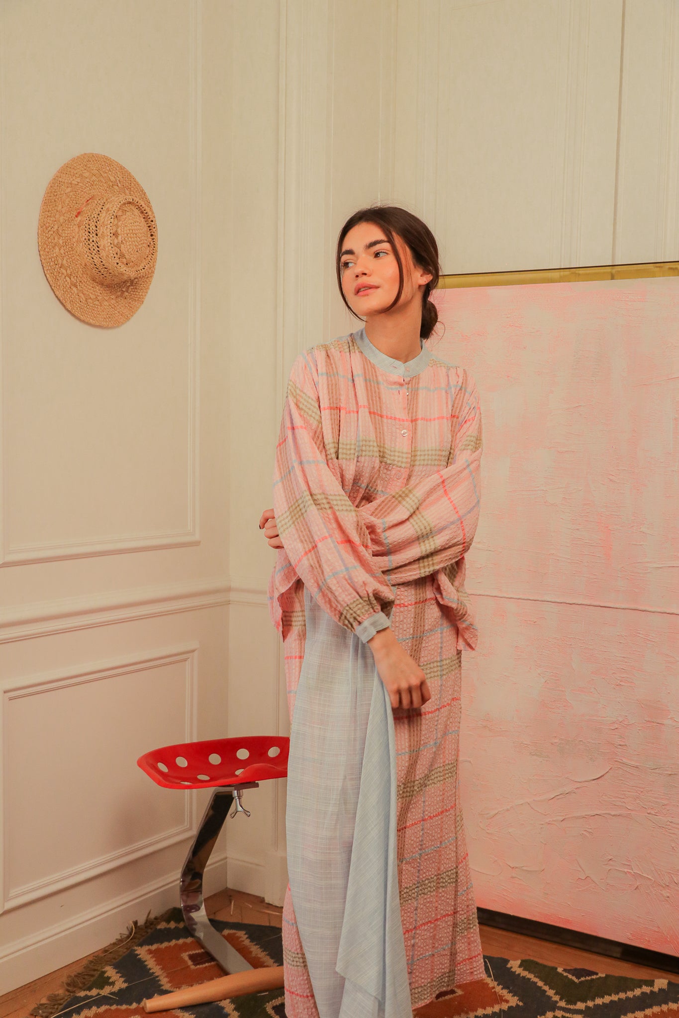 Jupe Patchwork Beige