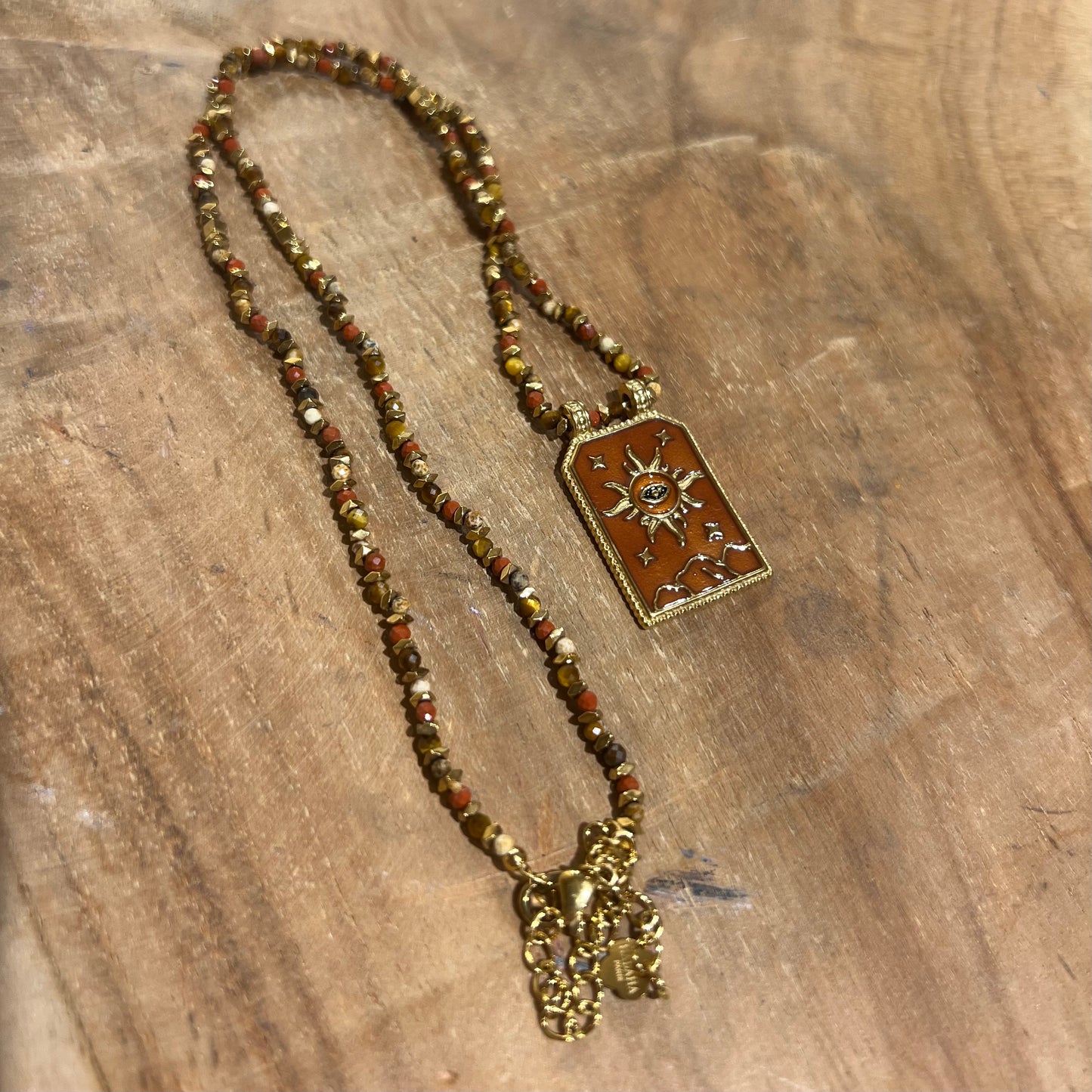 Collier Carte Soleil Bohème