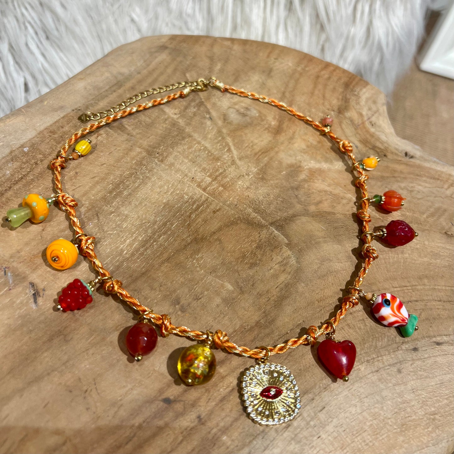 Collier Soleil Mandarine
