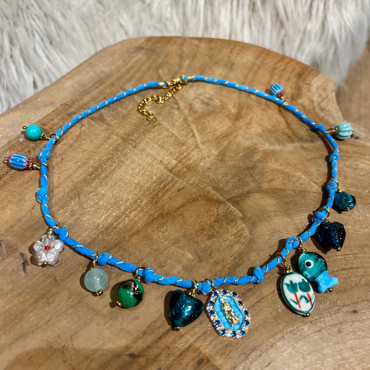 Collier Bleu Porte-Bonheur Nomade