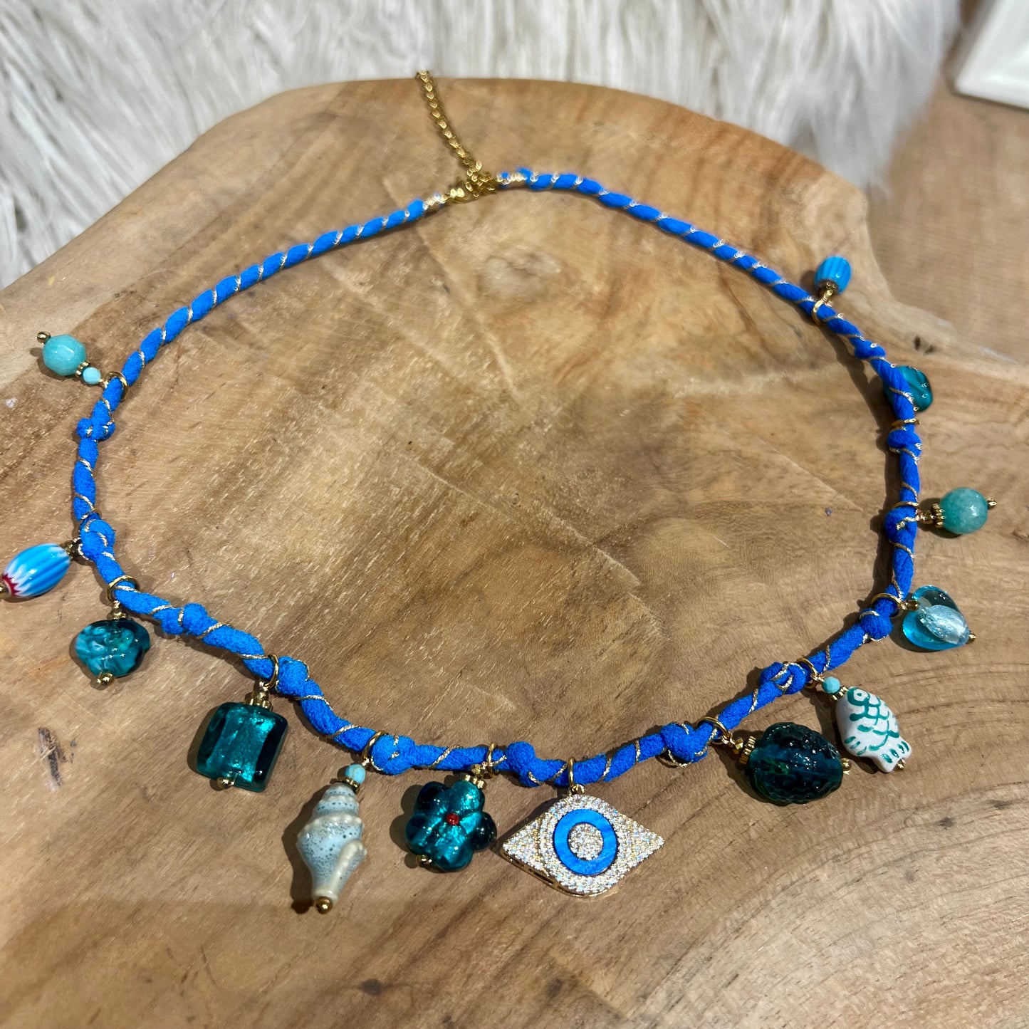 Collier Onde Azurée Nomade