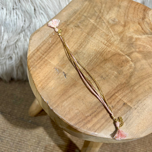 Bracelet Lien Pompon Délicat