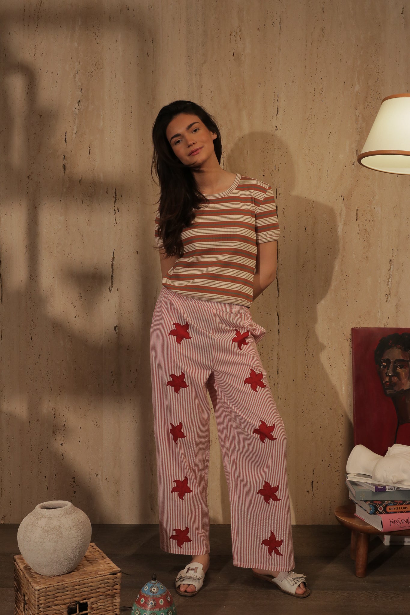 Pantalon Astérie Rouge