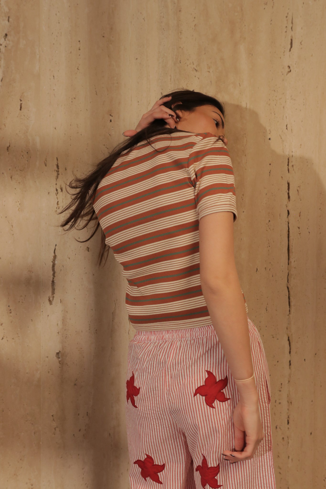 Pantalon Astérie Rouge