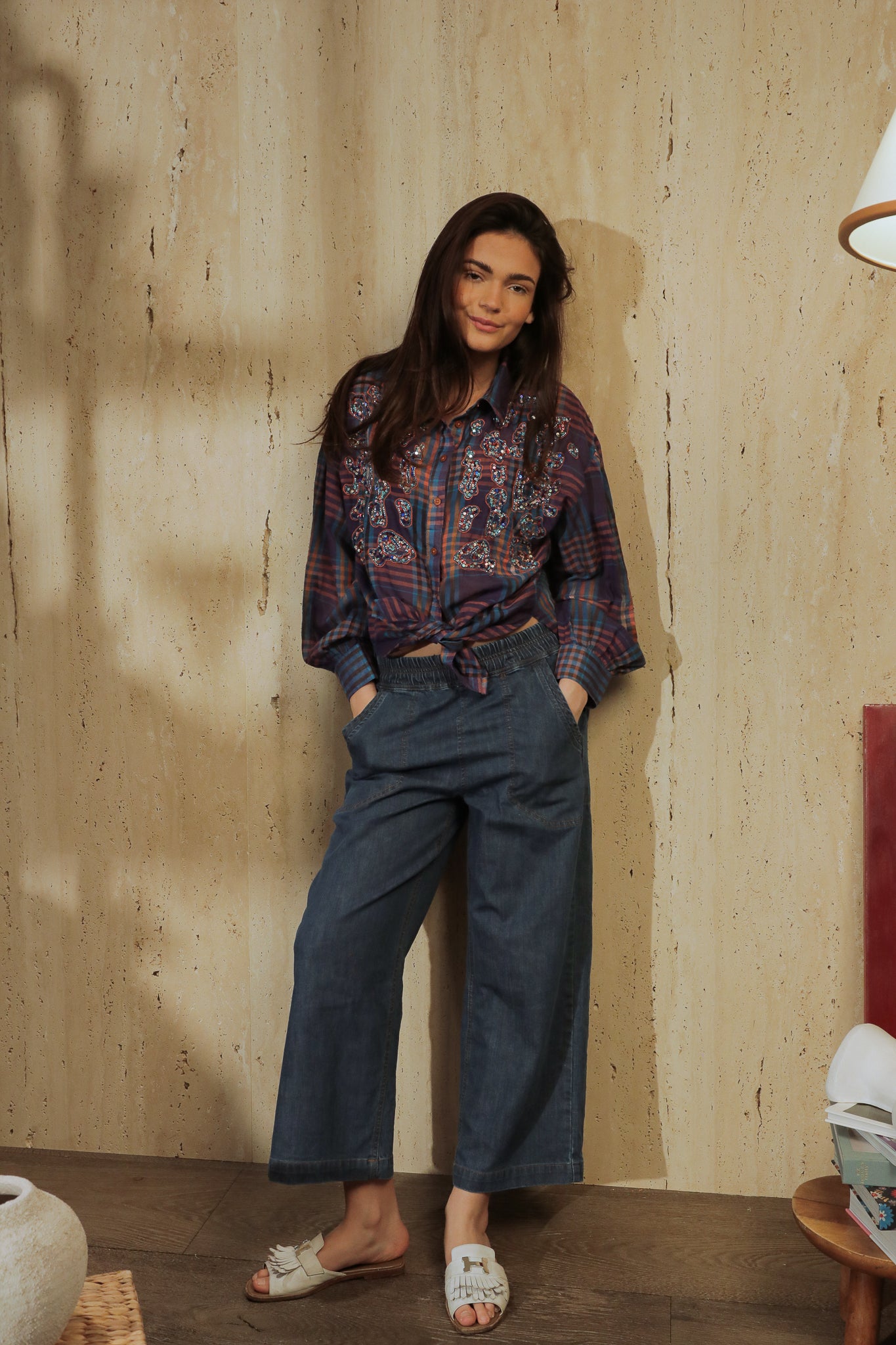 Chemise Paisley Indigo