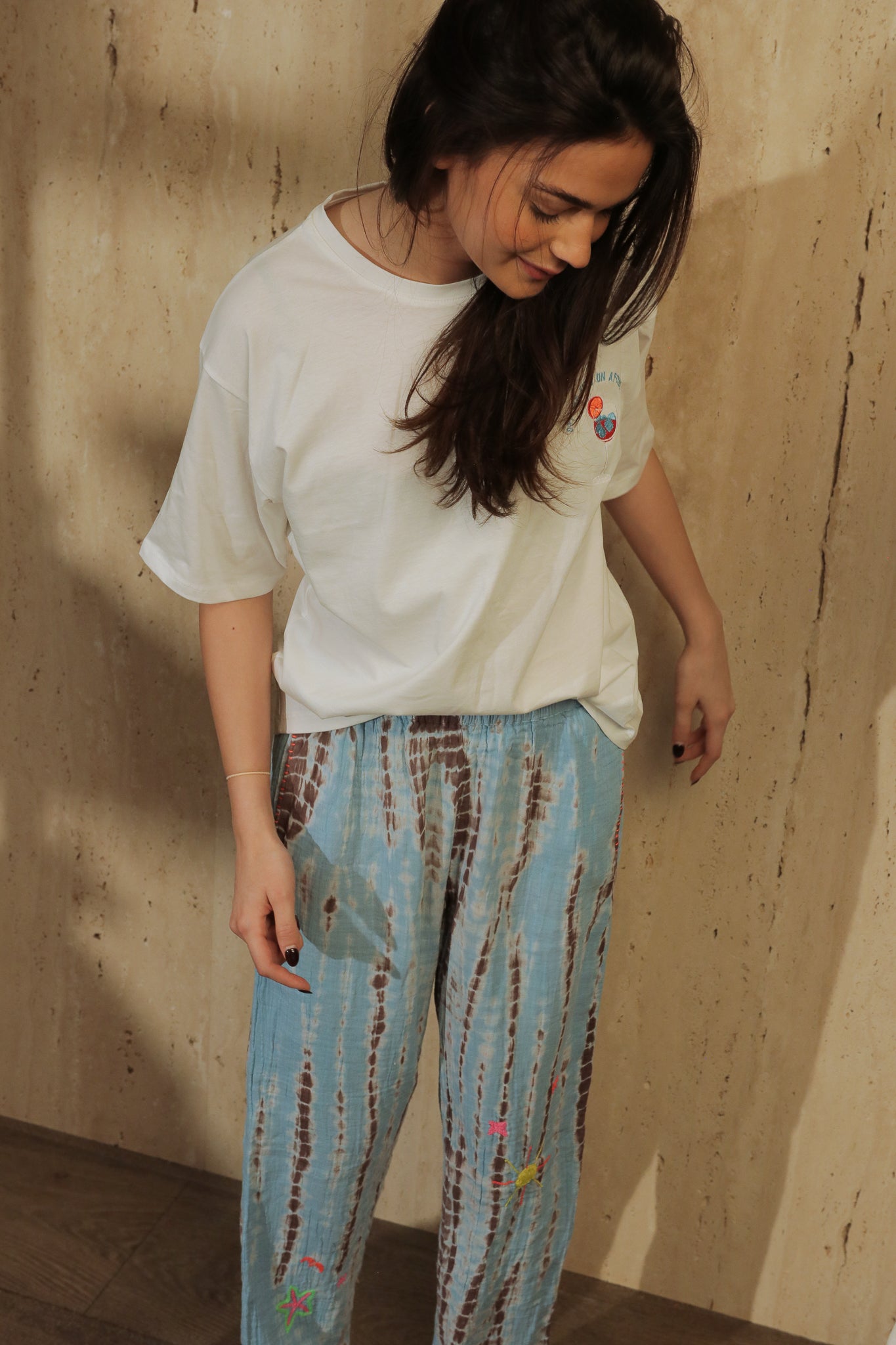 Pantalon Lagon Brodé