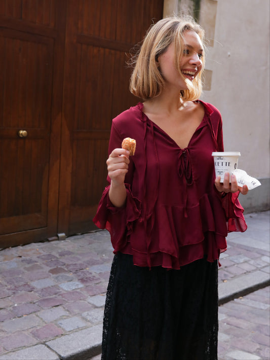 Blouse Volants Romantiques