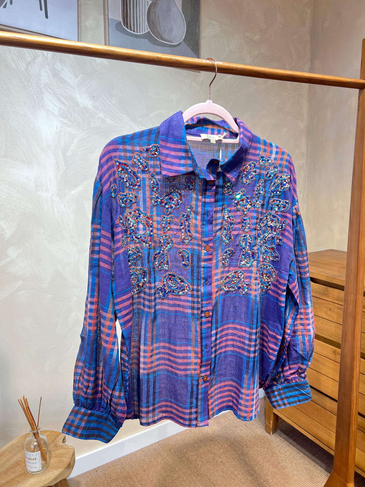 Chemise brodé sequin "Shine"