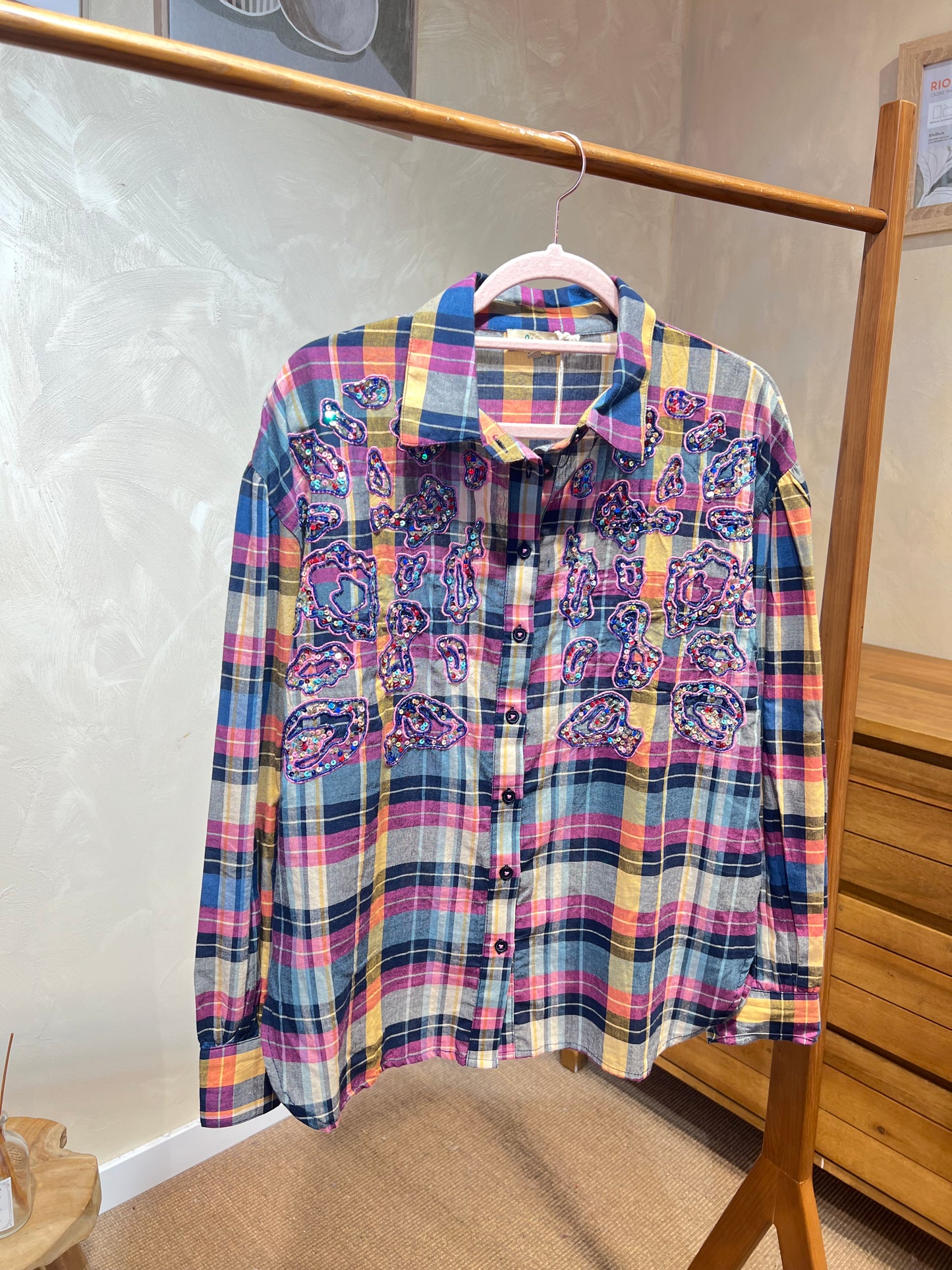 Chemise brodé sequin "Shine"