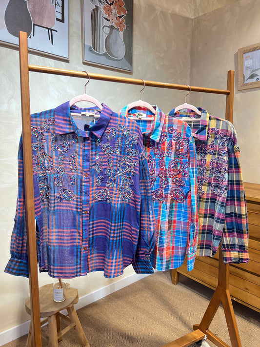 Chemise brodé sequin "Shine"