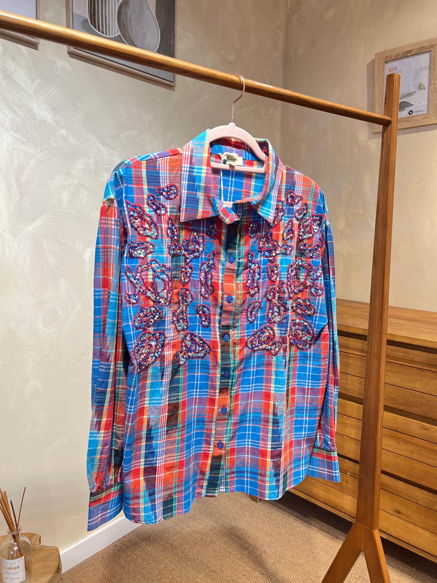 Chemise brodé sequin "Shine"