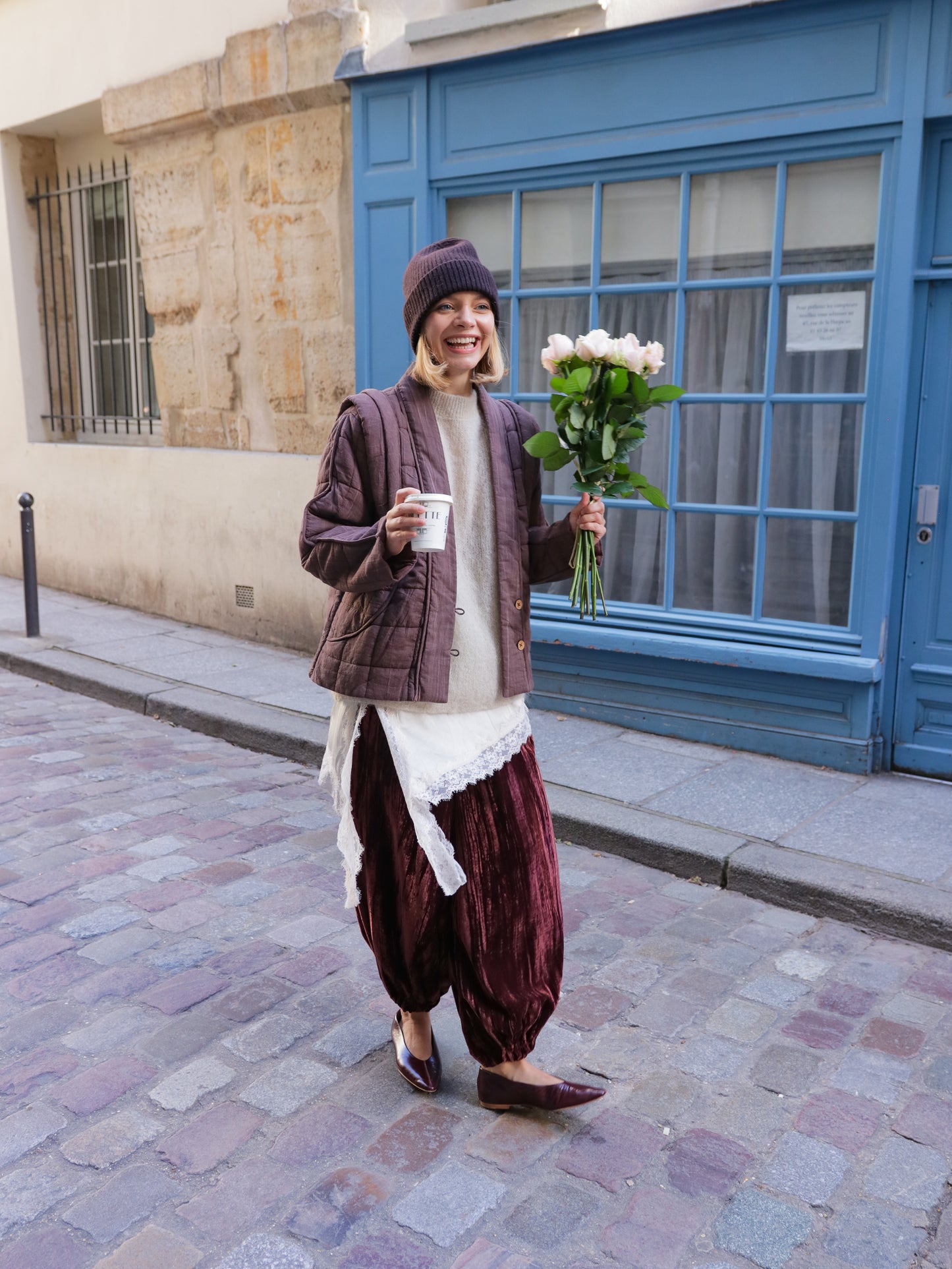 Pantalon Velours Bohème