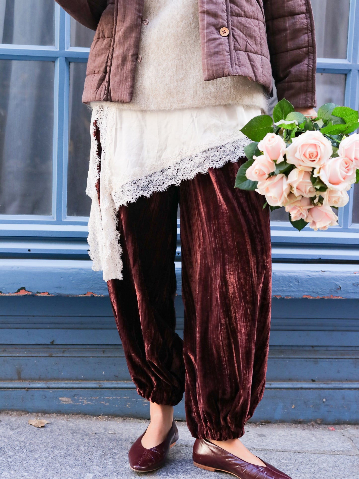 Pantalon Velours Bohème