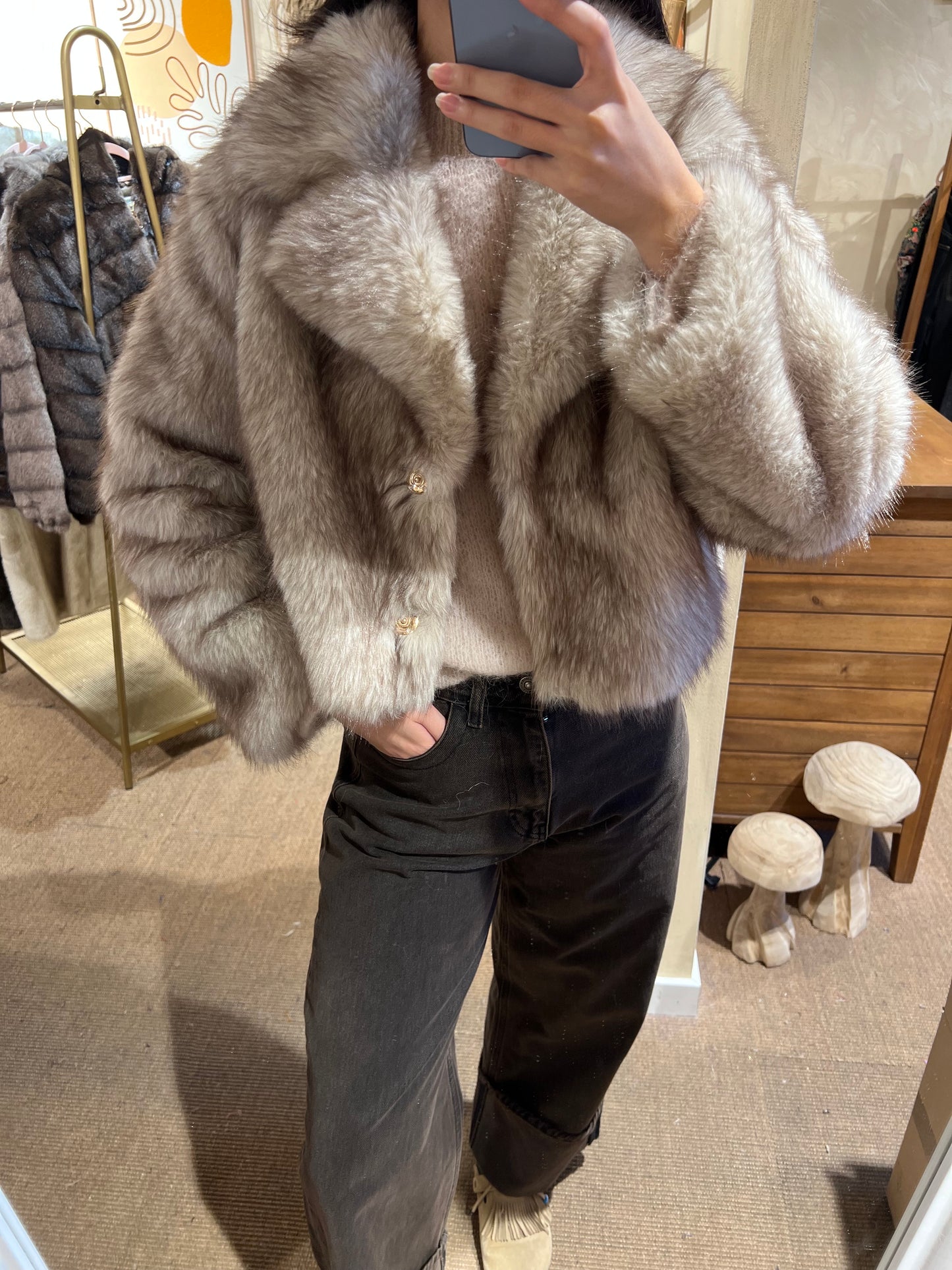 Veste en fausse fourrure "Glow"