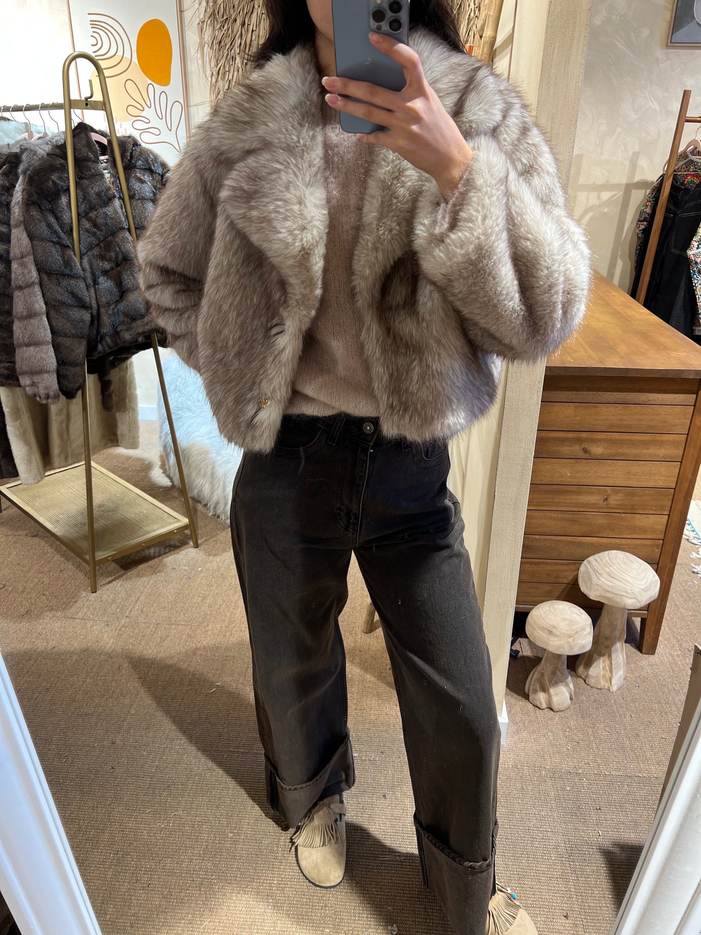 Veste en fausse fourrure "Glow"