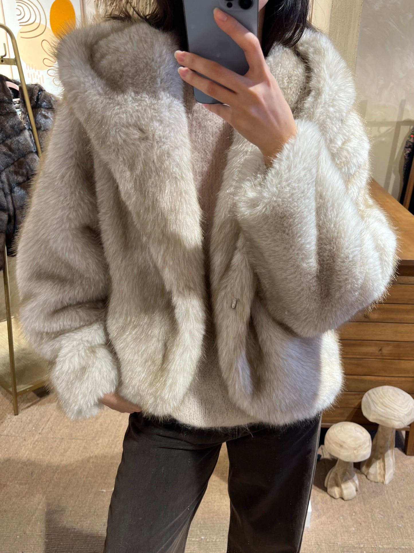 Veste en fausse fourrure "Cloud"