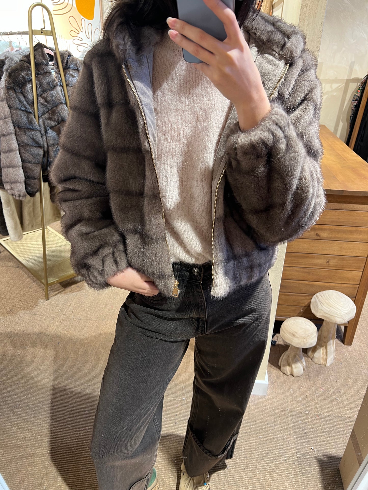 Veste en fausse fourrure "Mocha"