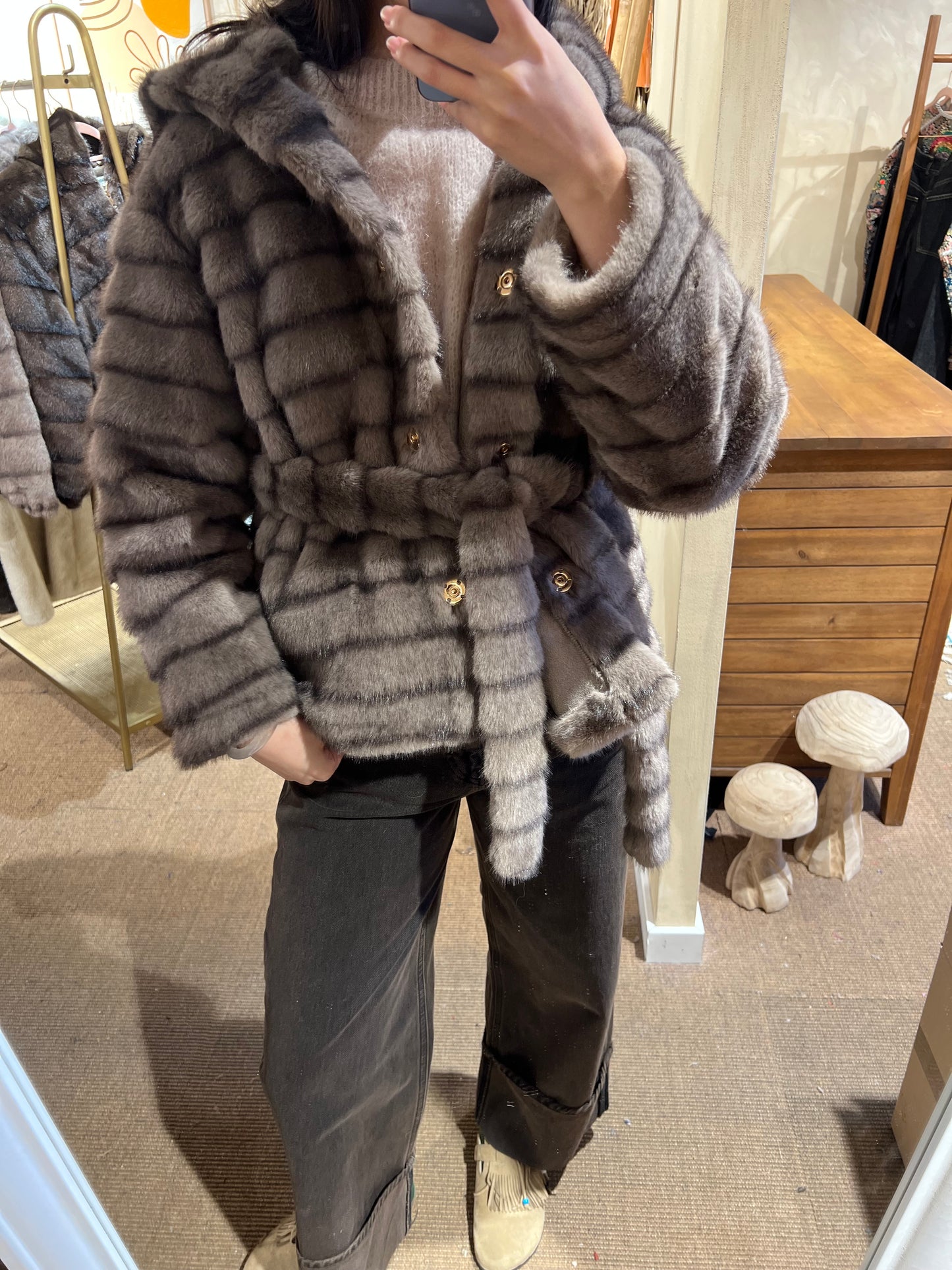 Veste en fausse fourrure "Aurora"