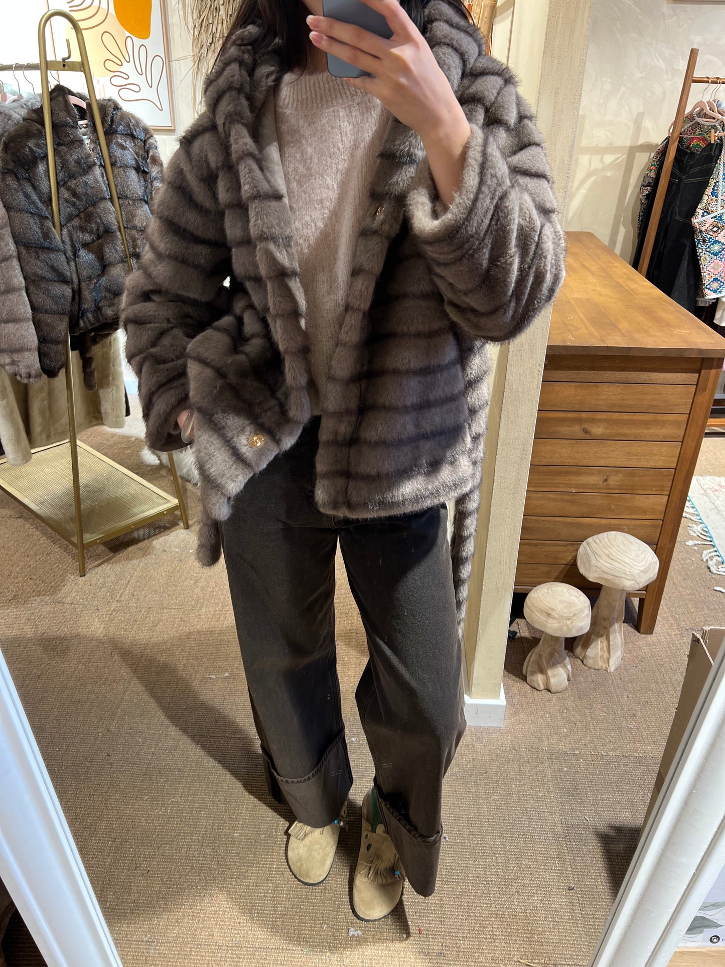 Veste en fausse fourrure "Aurora"