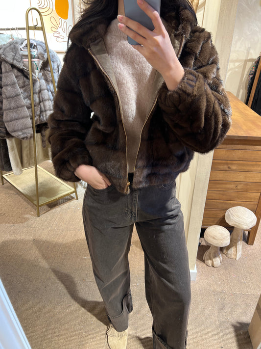 Veste en fausse fourrure "Mocha"