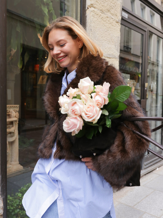 Veste Fausse Fourrure Douce