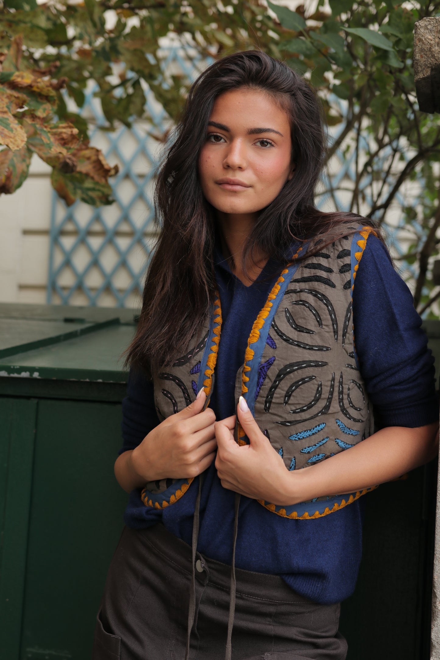 Gilet brodé Écho Bohème