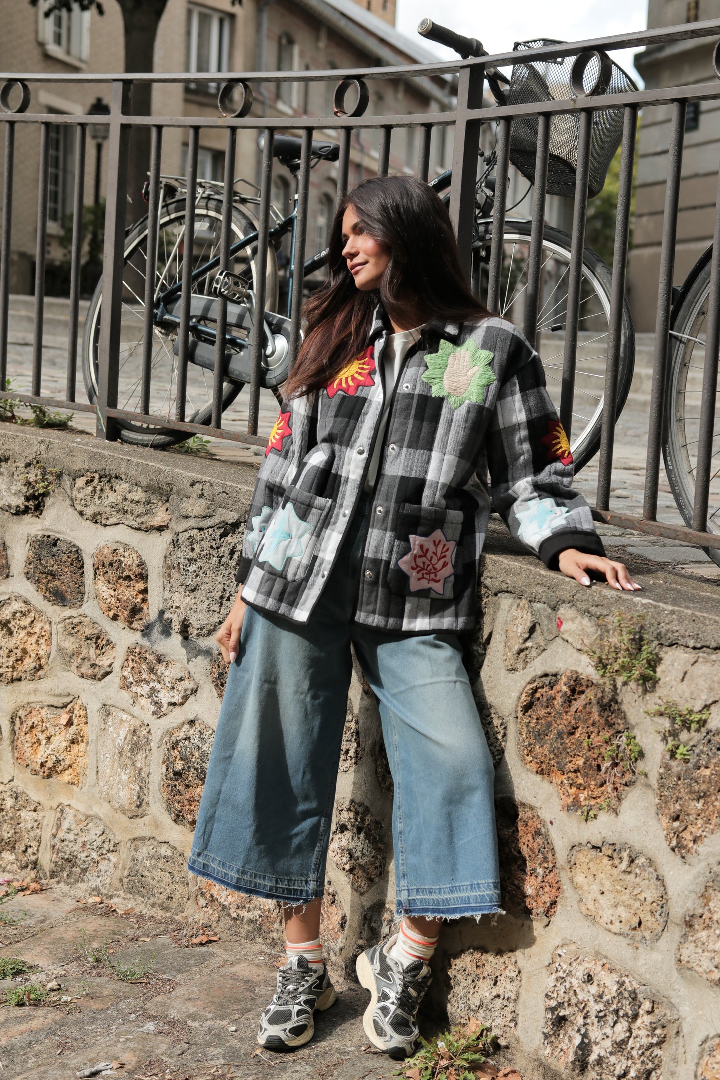 Veste brodée "Soleil"