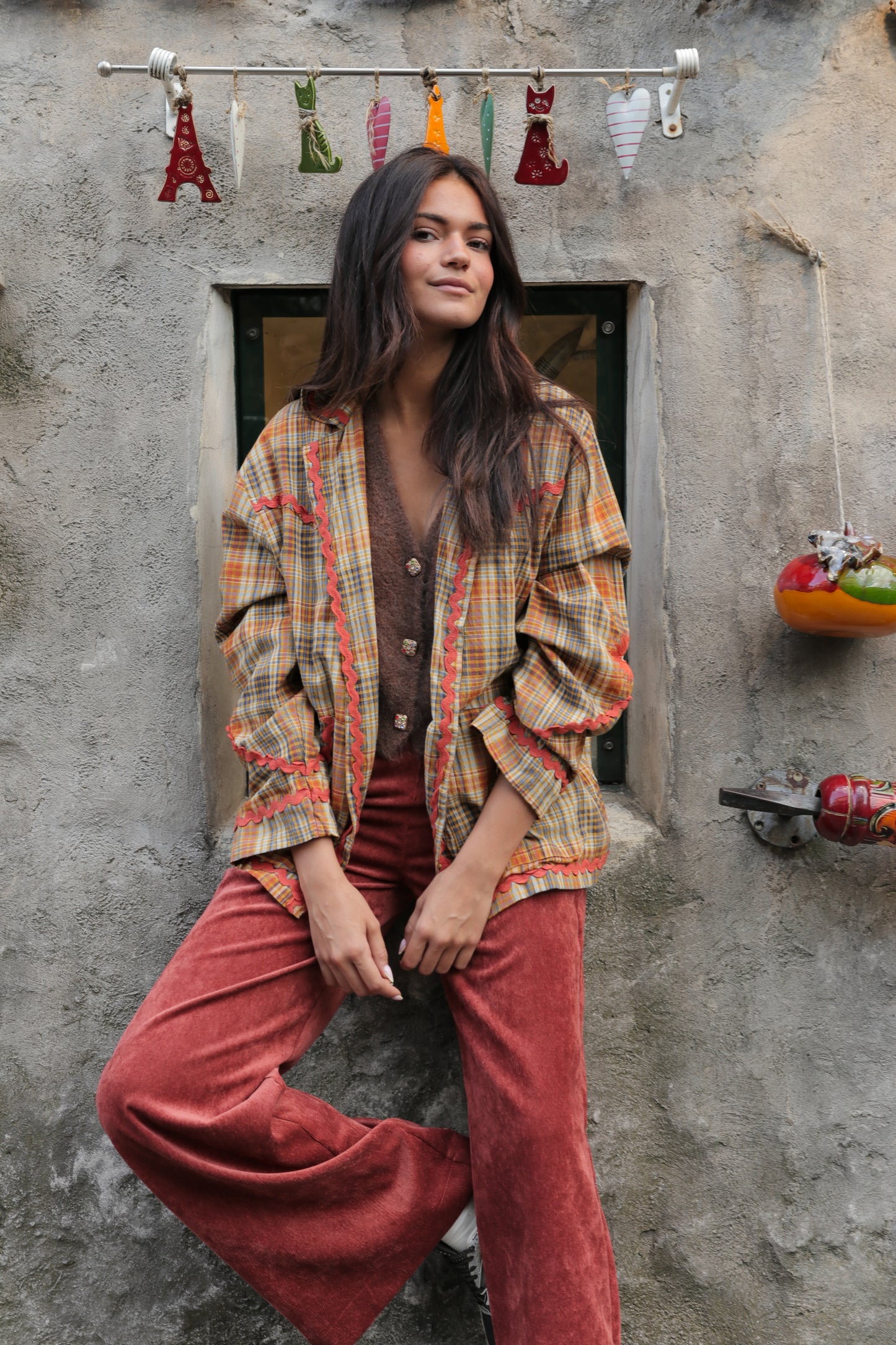 Blazer à carreaux "Rustic"