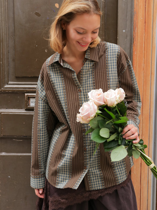 Chemise Patchwork Retro