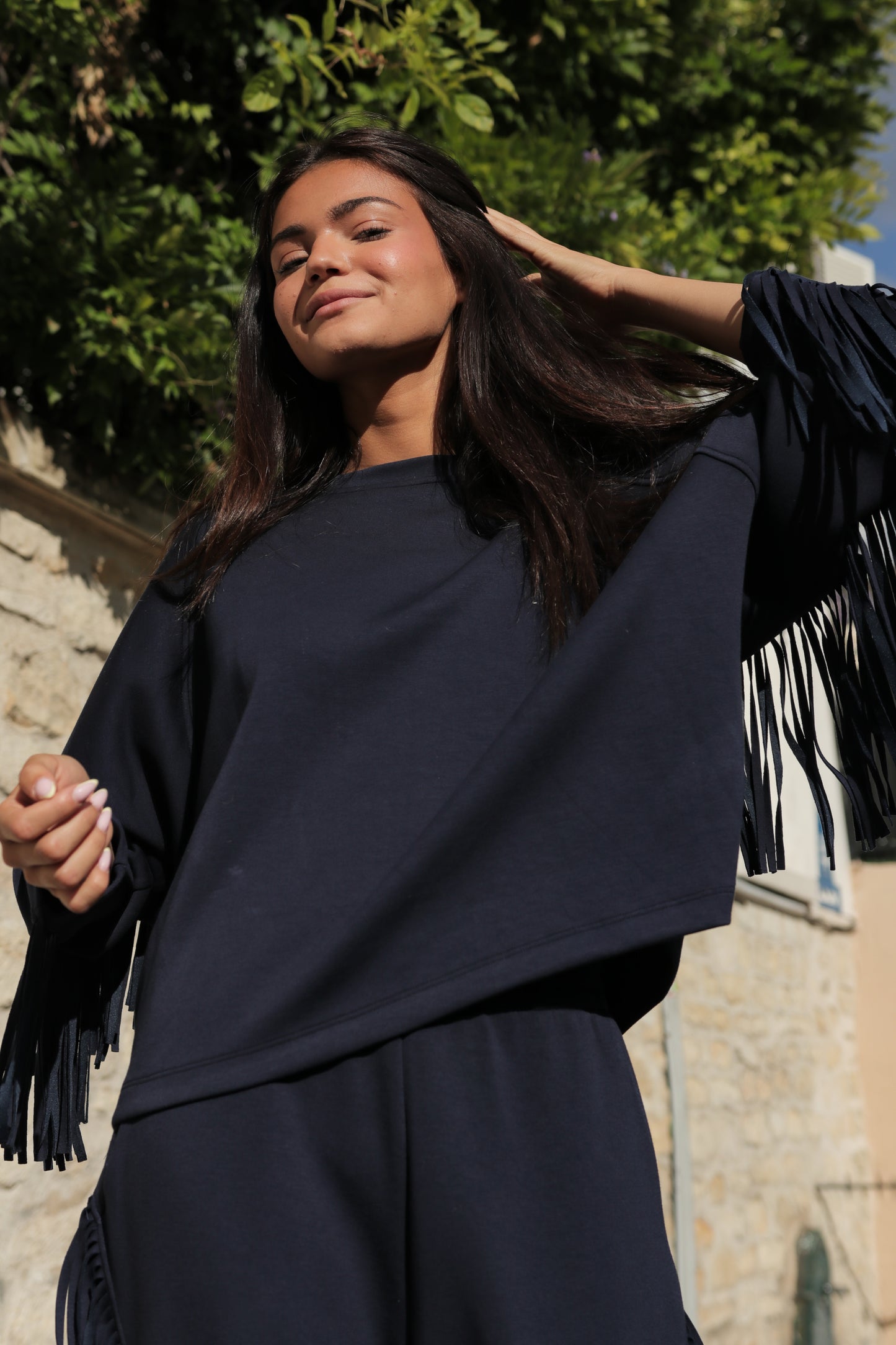 Sweatshirt à frange "Riviera"