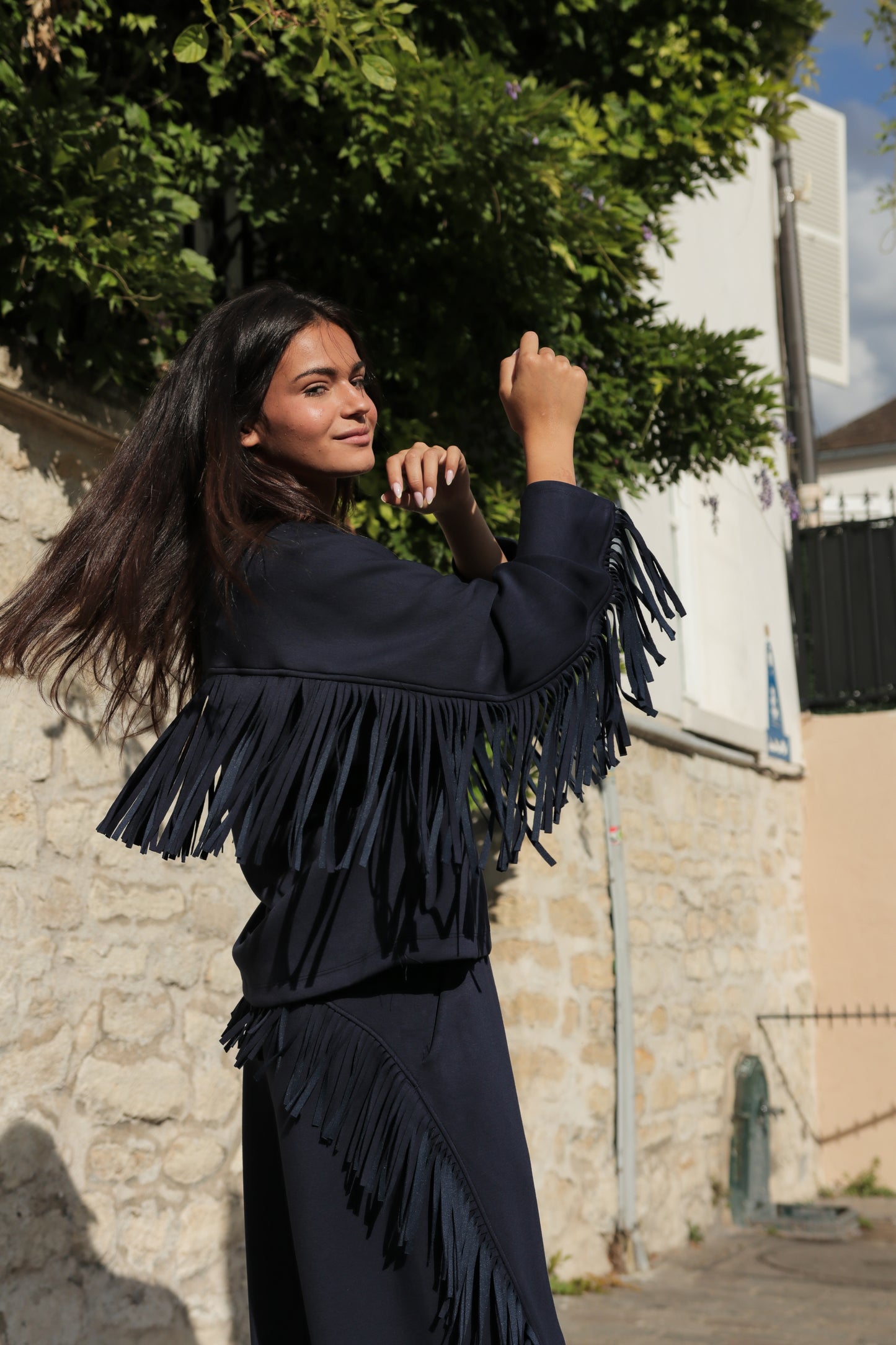 Sweatshirt à frange "Riviera"