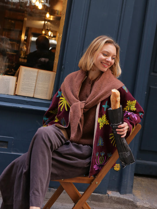 Veste Brodée Jungle Nocturne