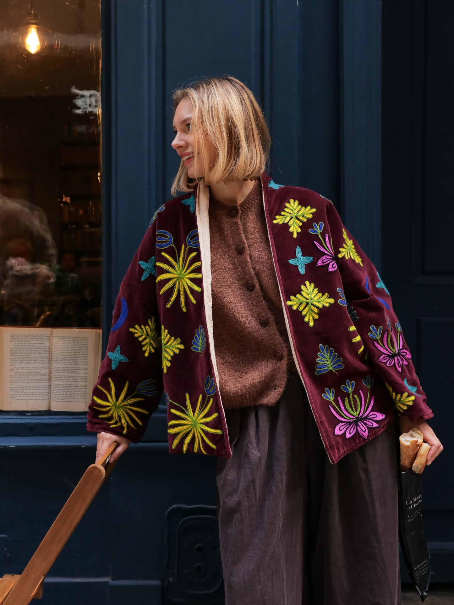 Veste Brodée Jungle Nocturne