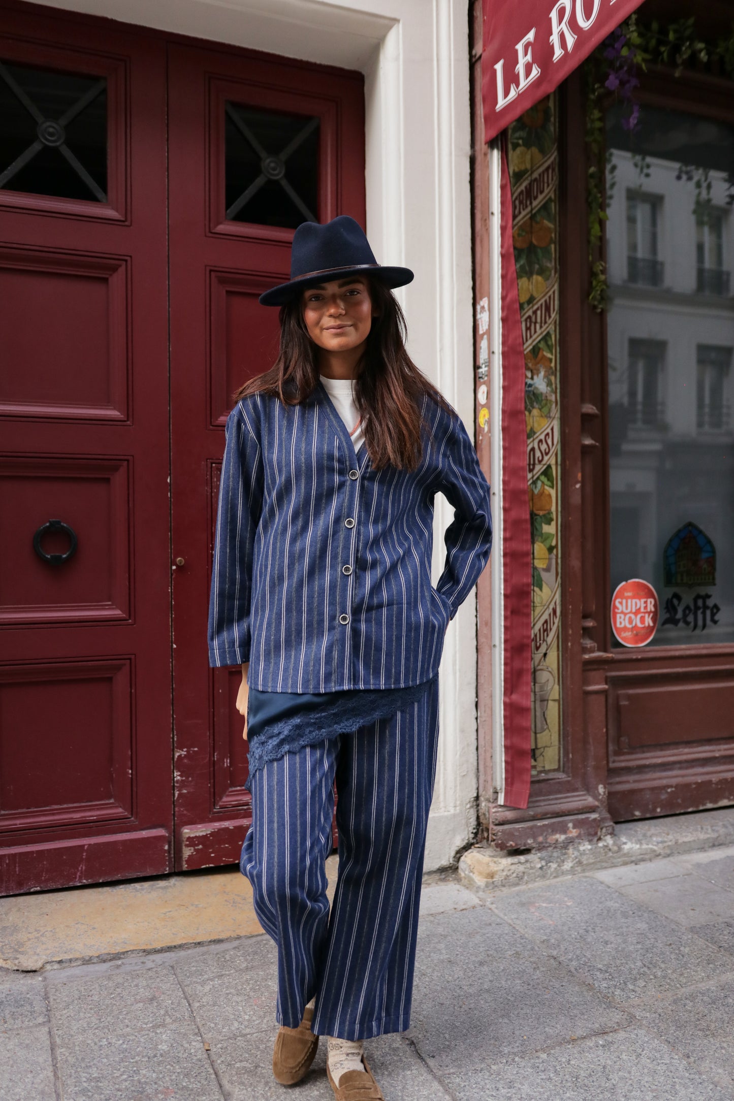 Chemise Rayures Indigo