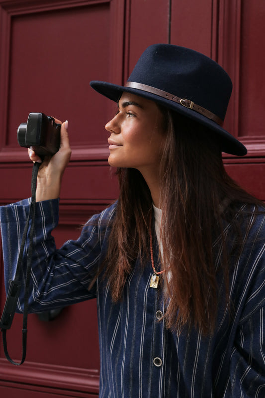 Chemise Rayures Indigo