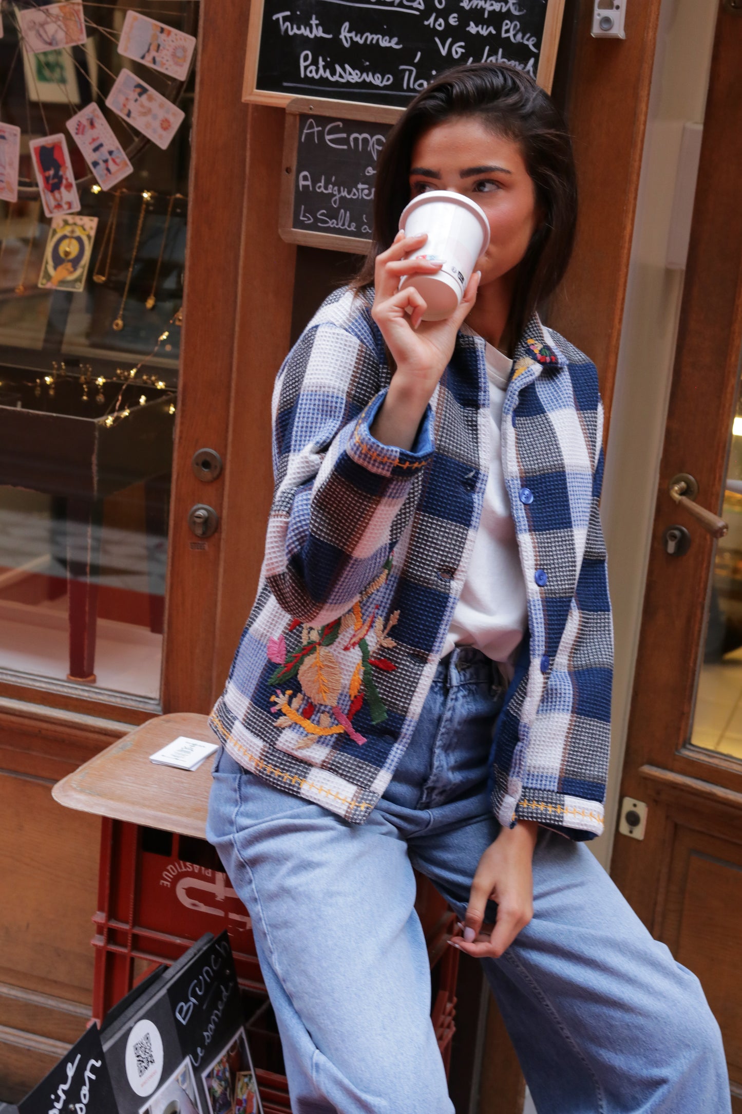 Veste Broderies Indigo