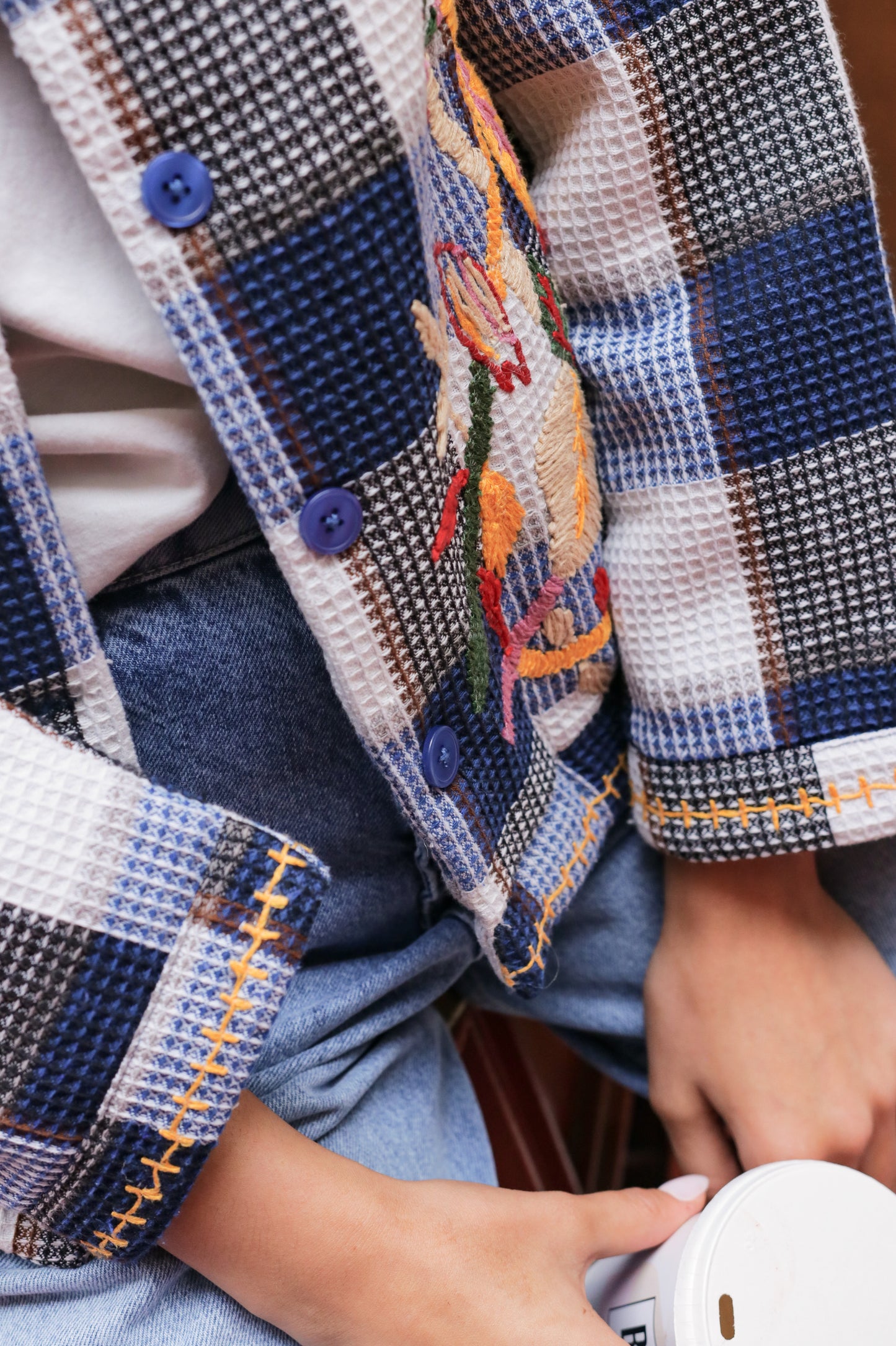 Veste Broderies Indigo