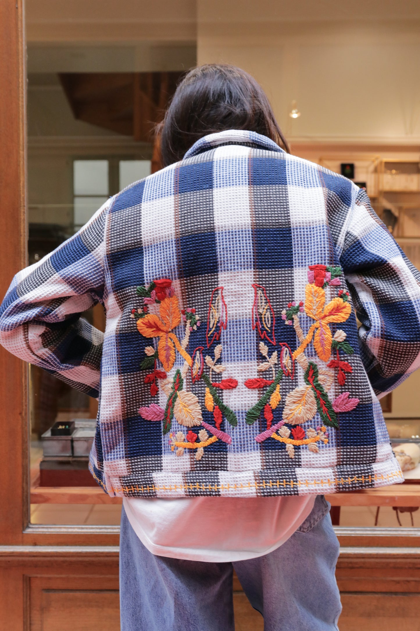 Veste Broderies Indigo