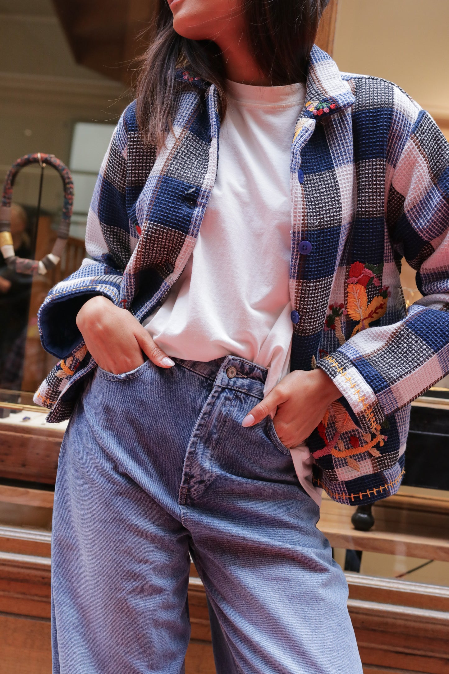 Veste Broderies Indigo