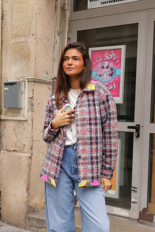 Veste Mosaïque Perlée